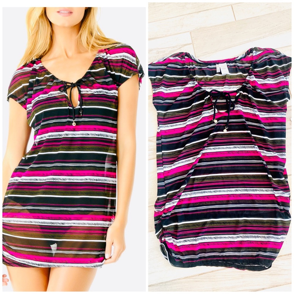 Anne Cole Sketchbook Stripe Swim Cover Up XS/S $64